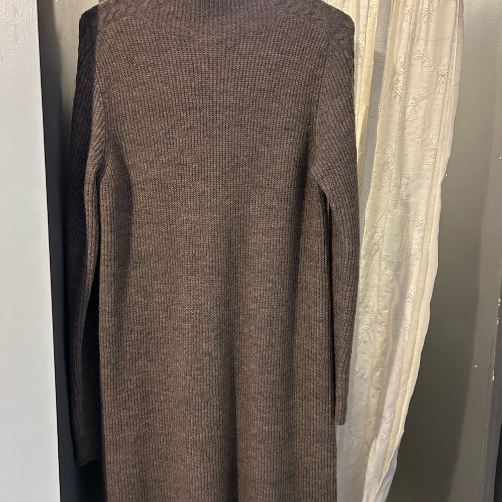 Max Studio Chocolate Long Sleeve Dress